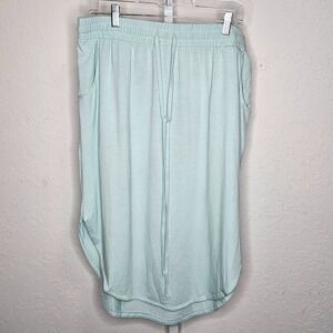 Columbia PFG Skirt Mint Green Drawstring Waist Pockets Performance Size Large
